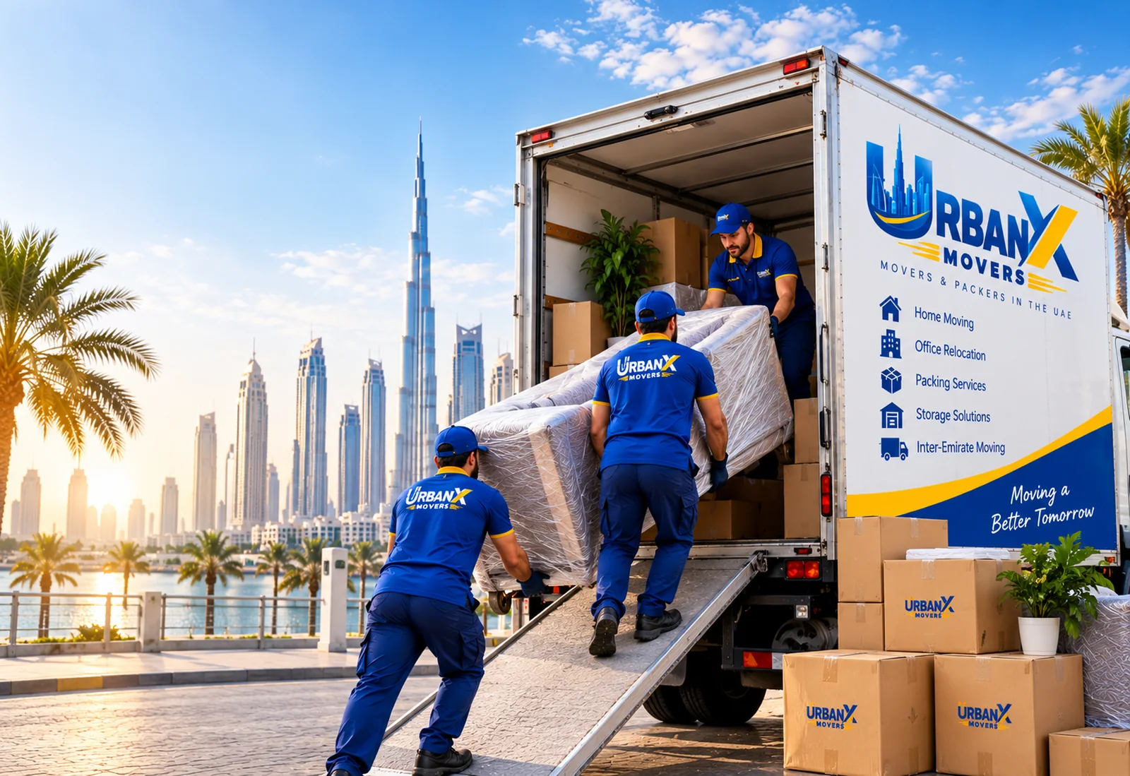 UrbanX Movers professional moving team and truck